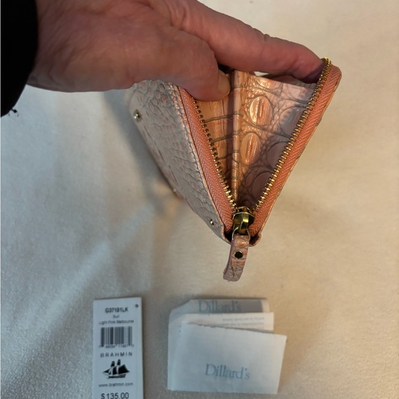 Brahmin Blush Crocodile Embossed Wallet - Picture 6 of 8